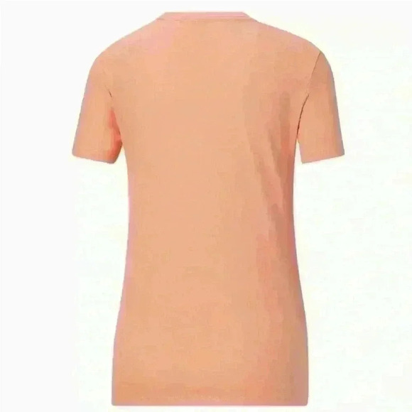 PUMA Womens Script Tee Peach Pink Size L - Picture 5 of 14